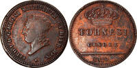 ITALIAN STATES 5 Tornesi Coin, NAPLES, Ferdinando I, Copper -