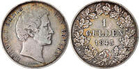 German States Gulden Coin, BAVARIA, Ludwig I, Silver, KM:788 -