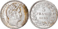 France 5 Francs Coin, Louis-Philippe, Lille, Silver -