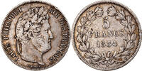 France 5 Francs Coin, Louis-Philippe, Bordeaux, Silver -