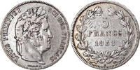 France 5 Francs Coin, Louis-Philippe, Bordeaux, Silver -