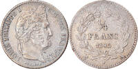 France 1/4 Franc Coin, Louis-Philippe, Paris, Silver -