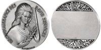 France Medal The Fifth Republic, Politics, Society, War, Silvered -