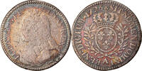 France 24 Sols, 1/5 ECU Coin, Louis XV, 1/5 Écu aux branches d'olivier -