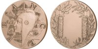 France Medal The Fifth Republic, History, Mauviel, Bronze -