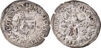 France Douzain aux croissants Coin, Henri II, Rouen, Billon -