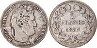 France 5 Francs Coin, Louis-Philippe, Marseille, Silver -