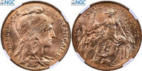 France 10 Centimes Daniel-Dupuis, Paris, Bronze, NGC -