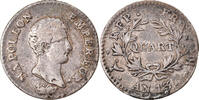France 1/4 Franc Coin, Napoléon I, Bordeaux, Silver -