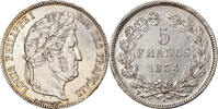 France 5 Francs Coin, Louis-Philippe, Lille, Silver -