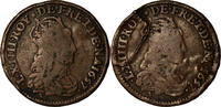 France Liard Double Face Coin, Louis XIV, Copper, Gadoury:80 -