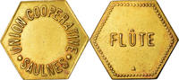 France Flûte Coin, Union Coopérative - Saulnes, Aluminum-Bronze -