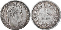 France 5 Francs Coin, Louis-Philippe, Rouen, Silver -