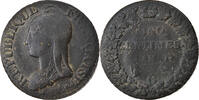 France 5 Centimes Coin, Dupré, Geneva, Bronze, KM:640.6 -