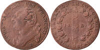 France 12 Deniers Coin, 12 deniers françois, Lyon, Bronze -