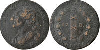 France 12 Deniers Coin, 12 deniers françois, Lyon, Bronze -