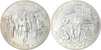 France 100 Francs Coin, Libération de Paris, Silver -