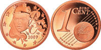 France Euro Cent Paris, Proof, Copper Plated Steel -