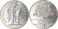 France 100 Francs Coin, Droits de l'Homme, Silver, KM:970 -