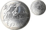 France 10 Euro Egalité Eté Sempé, Silver, Gadoury:EU718 -