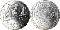 France 10 Euro Egalité Hiver Sempé, Silver, Gadoury:EU718 -