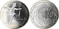 France 10 Euro Liberté Automne Sempé, Silver, Gadoury:EU717 -