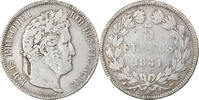 France 5 Francs Coin, Louis-Philippe, Lille, Silver -