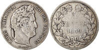 France 5 Francs Coin, Louis-Philippe, Lille, Silver -