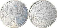France 10 Euro Midi-Pyrénées, Paris, Silver, Gadoury:EU514 -
