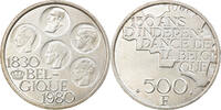 Belgium 500 Francs, 500 Frank Coin, Baudouin I, Brussels -
