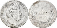 France 5 Francs Coin, Louis-Philippe, Lille, Silver -