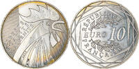 France 10 Euro Coq, Silver, Gadoury:EU657, KM:2110 -