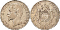 France 5 Francs Coin, Napoléon III, Paris, Silver, KM:782.1 -