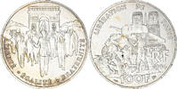 France 100 Francs Coin, Libération de Paris, Silver -