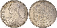 Monaco 20 Francs, Vingt Coin, Louis II, Copper-nickel -