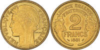 France 2 Francs Coin, Morlon, AU(50-53), Aluminum-Bronze, KM:886 -
