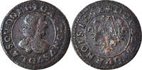 France Double Tournois Coin, DOMBES, Gaston d'Orléans, Trévoux -
