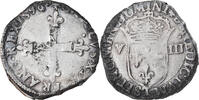 France 1/8 Ecu Coin, Charles X, Nantes, Rare, Silver -