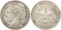 France 5 Francs Coin, Cérès, Strasbourg, Silver, KM:761.2 -