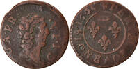 France Denier Tournois Coin, DOMBES, Gaston d'Orléans, Trévoux -