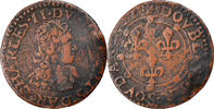 France Double Tournois Coin, Ardennes, Charles II, Charleville -