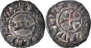 France Obole coronat Coin, Provence, Charles II d'Anjou, Billon -