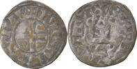 France Denarius Coin, Touraine, Saint-Martin de Tours, Silver -