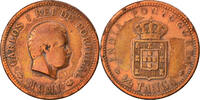 INDIA-PORTUGUESE 1/2 Tanga, 30 Reis Coin, Bronze, KM:16 -