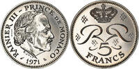 Monaco 5 Francs Coin, Rainier III, Paris, ESSAI -