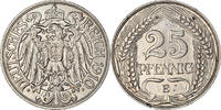 GERMANY - EMPIRE 25 Pfennig Coin, Wilhelm II, Muldenhütten -