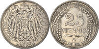 GERMANY - EMPIRE 25 Pfennig Coin, Wilhelm II, Berlin, Nickel -