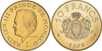 Monaco 10 Francs Coin, Rainier III, Copper-Nickel-Aluminum -