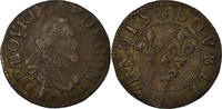France Double Tournois Coin, CHÂTEAU-REGNAULT, Copper, CGKL:674 -