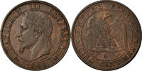 France 5 Centimes Coin, Napoleon III, Napoléon III, Paris -